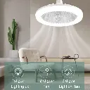 مروحة مع ضوء
