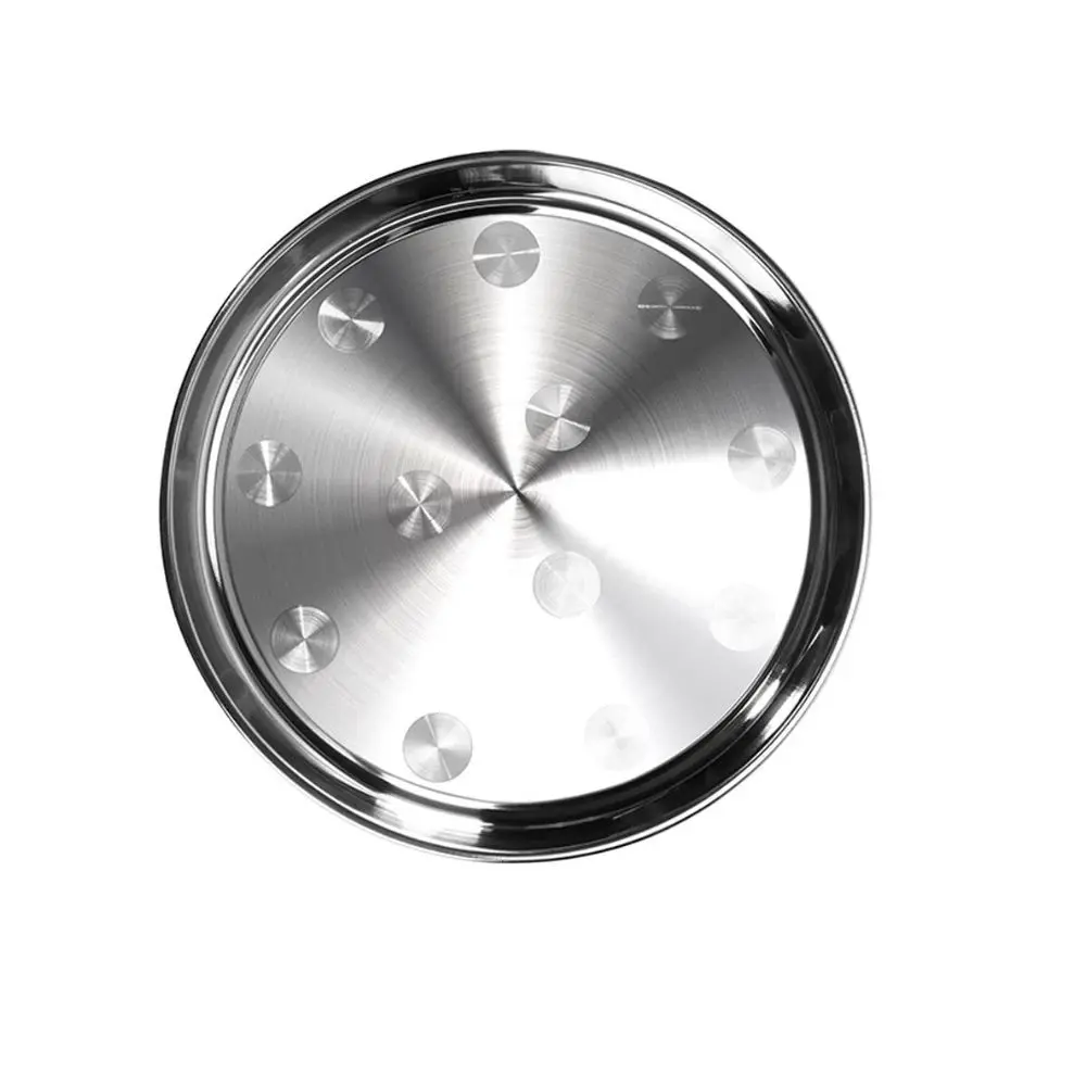 SS ROUND PLATE 90CM