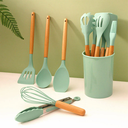12 Pcs Silicone Cooking Utensils Kitchen Utensil Set (Assorted color) - Heat Resistant Non-Toxic BPA Free