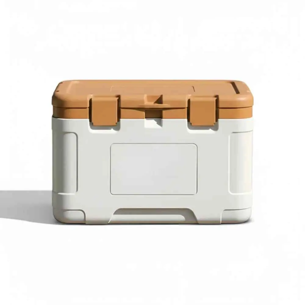 ICE COOLER BOX WHITEBROWN 50L