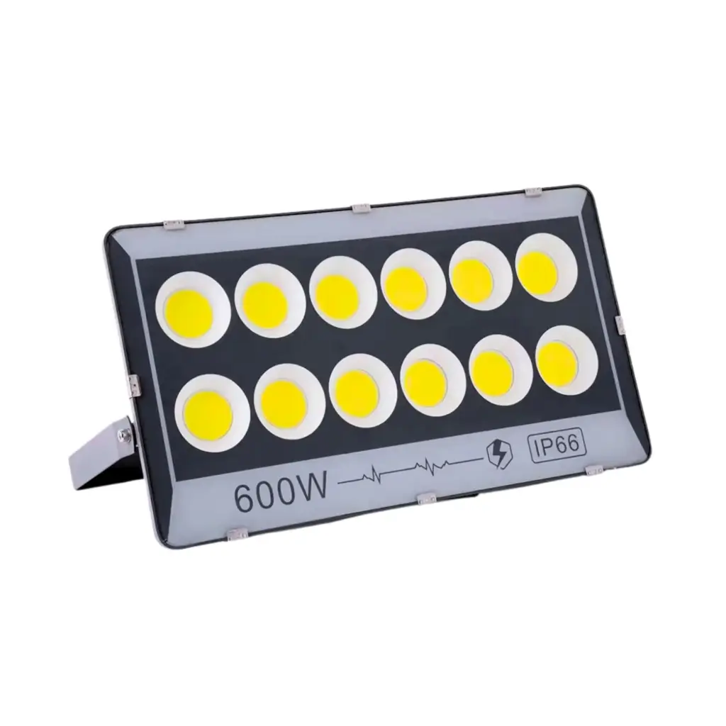 600W Ultra-Bright LED Flood Light – IP66 Waterproof Industrial Outdoor Projector (6000K Cold White)
