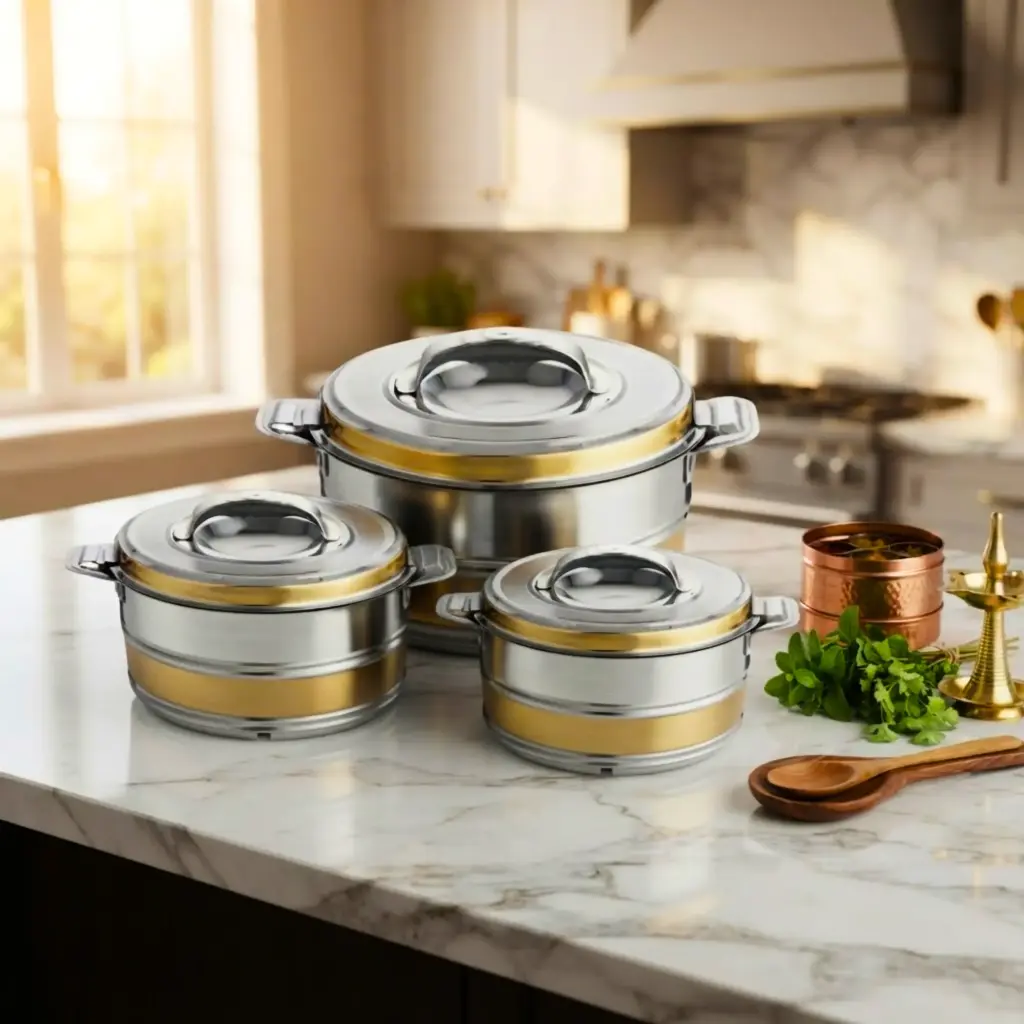 HOT POT 3PCS S/S (3/4/6) AURUM