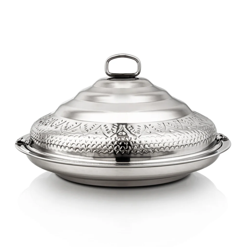 Abraj Collection Stainless Steel Hot Pot – 55cm (Silver)