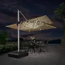 مظلة شاطئ مع ضوء 3*3 متر