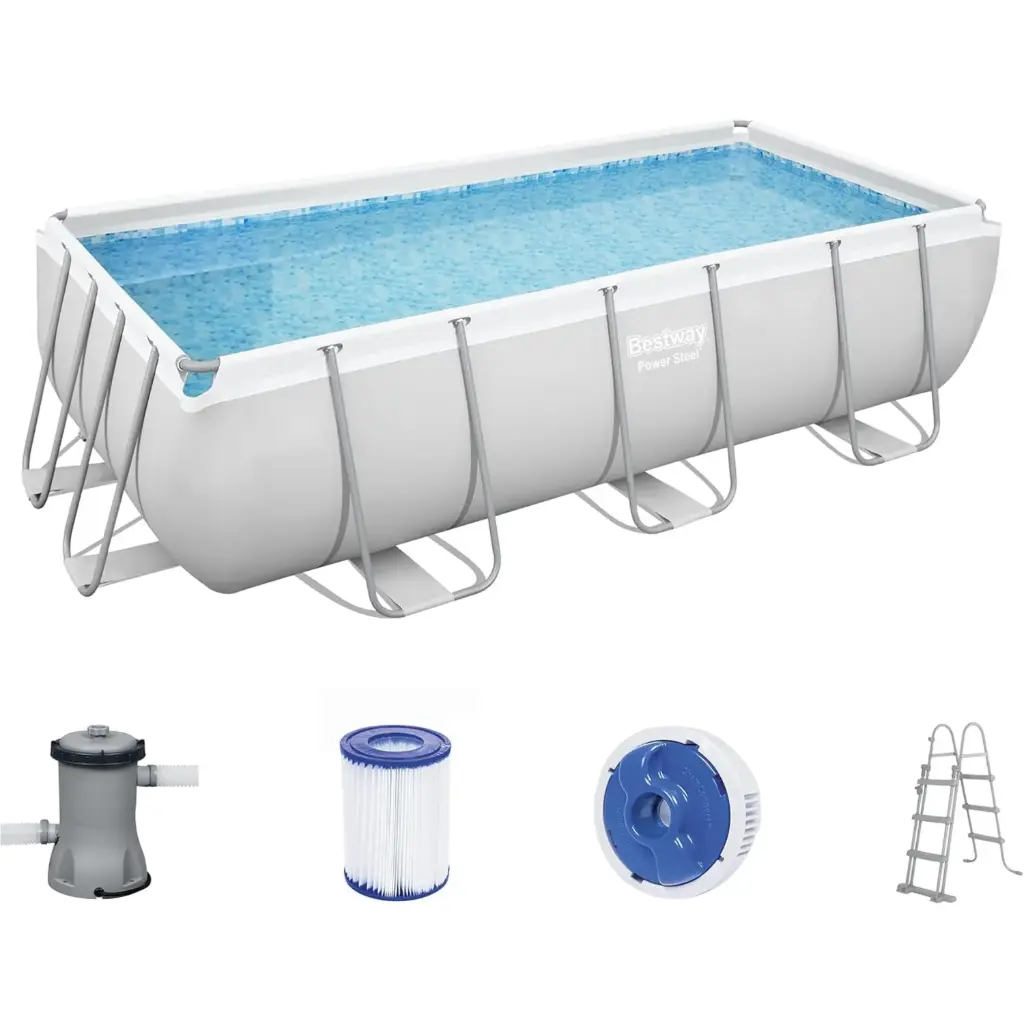 RECTANGULAR SWIMMING POOL  (13'3"X6'7"X39.5"/4.04MX2.01MX1.00M))