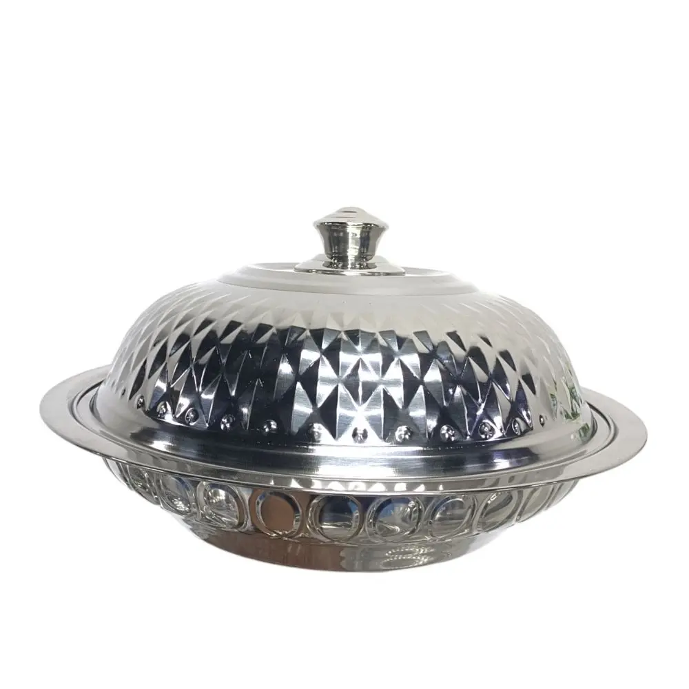 صينية SS مع غطاء FTM-50CM