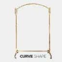 CLOTH HANGER GOLD CLOUR CURVED SHAPE