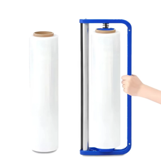 موزع أغشية التغليف البلاستيكية المرنة EASYWRAP - أداة تغليف يدوية لبكرات أغشية بوزن 2-5 كجم