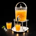 JUICE DISPENSER WITH 2 GLLASS ROUND
