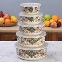 ENAMEL BOWL 5PCS/SET 10-12-14-16-18 (HY25-0209-32 ) 