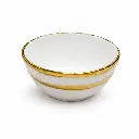 CERAMIC BOWL GOLD RIM 4.25"(2511-16001-24-22 )