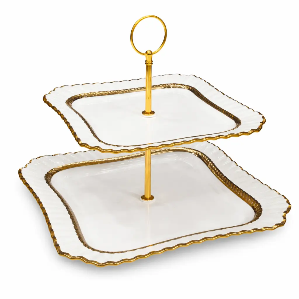 CAKE PLATE 2LAYER SQUARE 15,20CM (2511-16001-24-53)