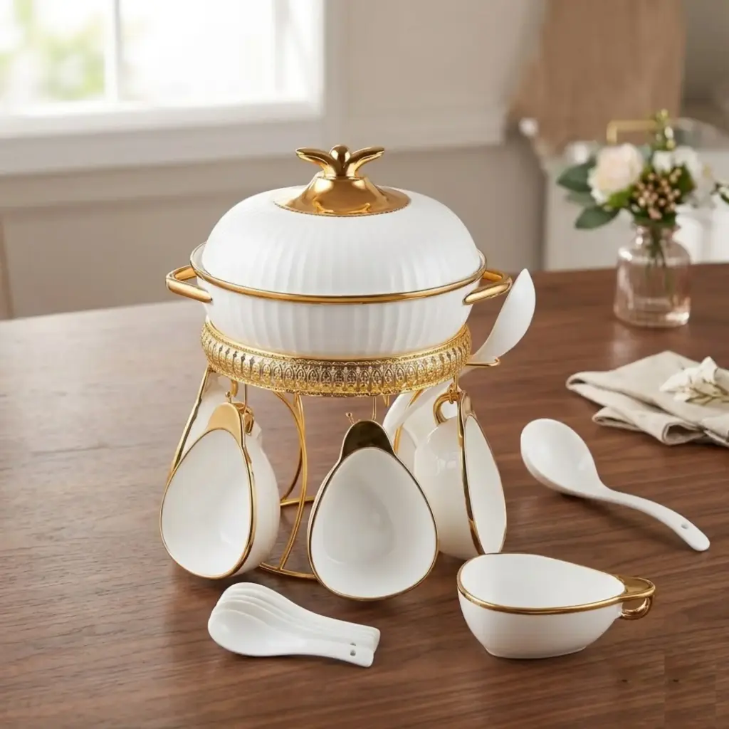 CERAMIC SOUP POT SET (2511-16001-24-72)