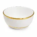 وعاء شوربة بحافة ذهبية