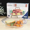 GLASS CASSEROLE WITH HANDLE LID 3.8L MN:GTY-3.8LG