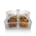 DELUXE CANDY BOX SMALL WITH 4 BOWL  SQUARE TG (6629VT)