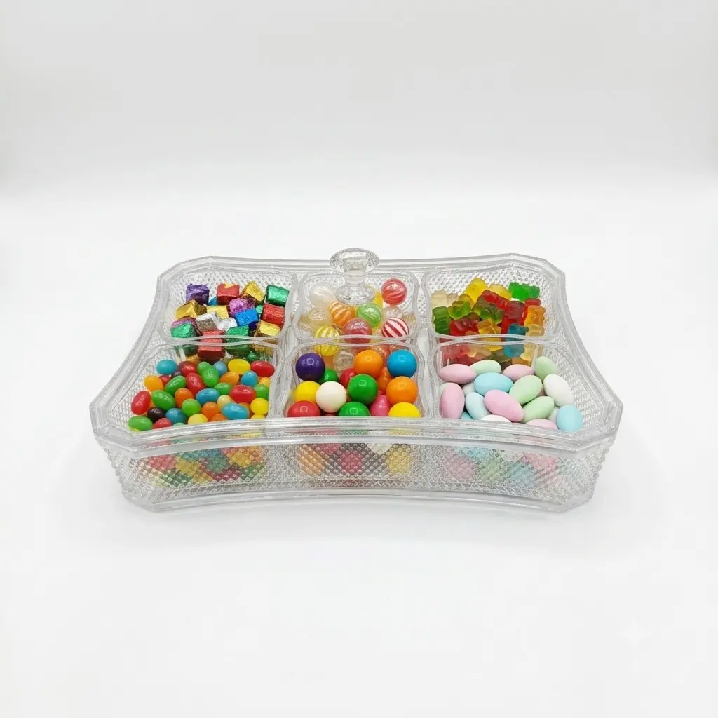 DELUXE CANDY BOX LARGE WITH 6 BOWL (6631V)
