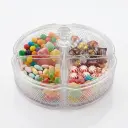 DELUXE CANDY BOX ROUND SMALL WITH 4 BOWL (6626V)
