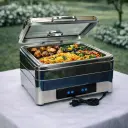 BUFFET STOVE SIZE:1*1 RECTANGLE SILVER (251118-11-4.)