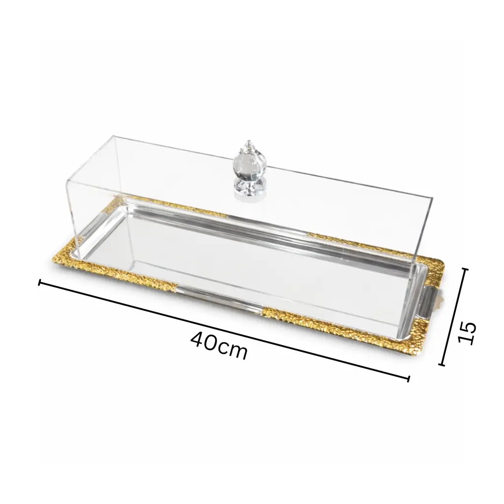 CAKE TRAY WITH LID  41*15*10CM ZS668CL-1