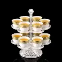 ACRYLIC CUP HOLDER 12 HOLE (2511-17015-10)-24/CTN