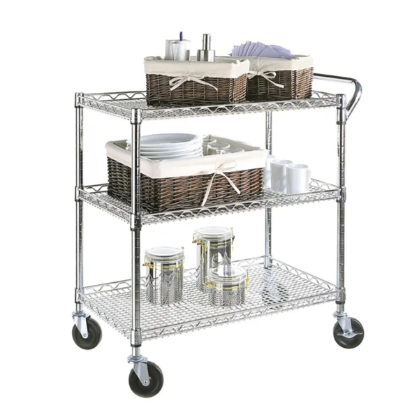 STORAGE RACK TROLLY 90*45*104CM
4" PU WHEEL
WIRE