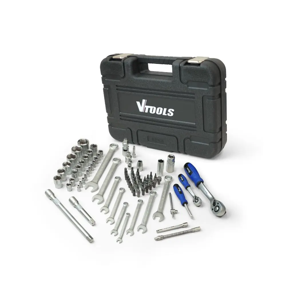 82 PCS 1/4 & 1/2 DRIVE SOCKET SET VT5104