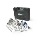82 PCS 1/4 & 1/2 DRIVE SOCKET SET VT5104