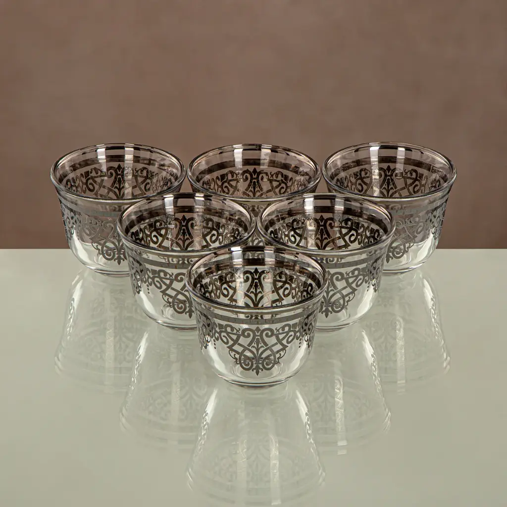 CAWA CUPS 6PCS SET 1013B-YCS-SIL