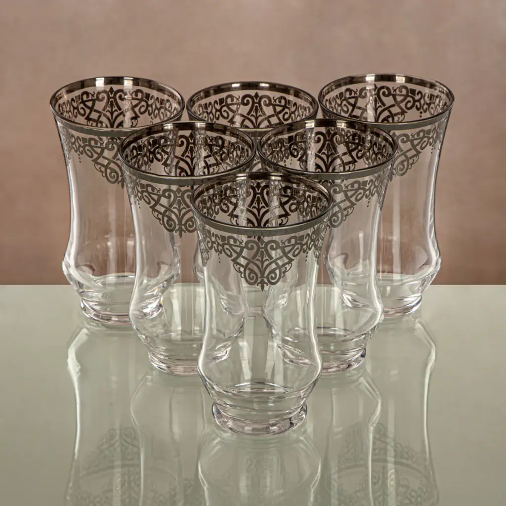 WATER CUP 6PCS SET 1152B-YCS-SIL