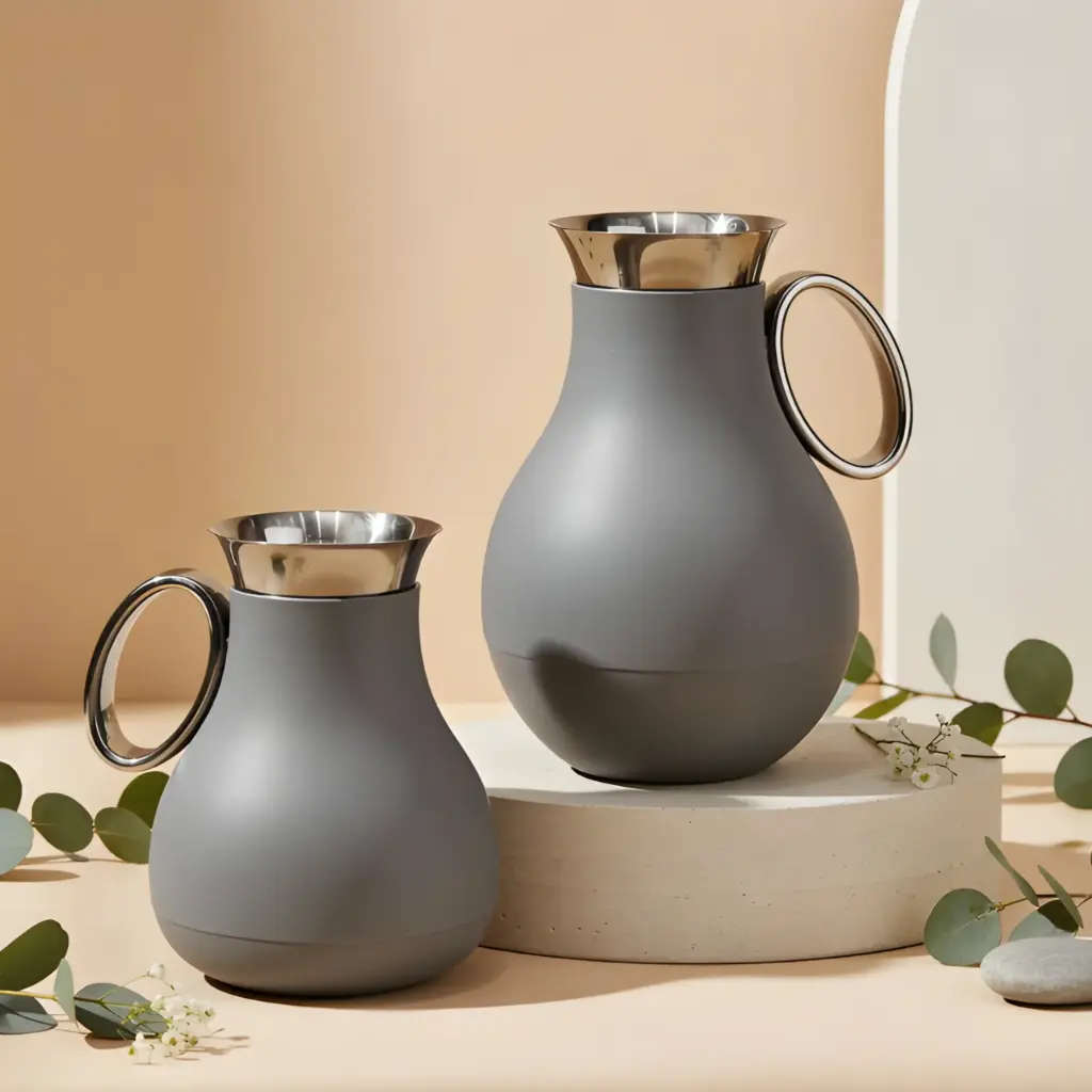 VACUUM FLASK SET – 2 PIECES (0.5 L & 1.0 L) RZ1821-DARK GREY