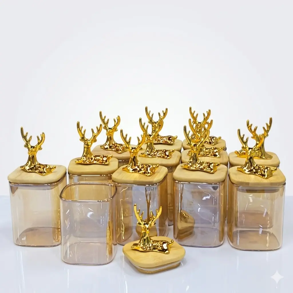 CANISTER WITH LID 12PCS*12SET IN:20426  