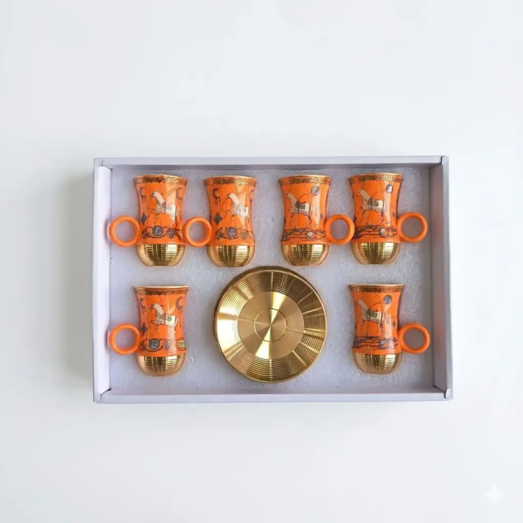 12 PCS CERAMIC CUP AND SAUCER SET IN:16067-4