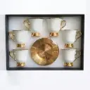 12 PCS CERAMIC CUP AND SAUCER SET IN:16067-7