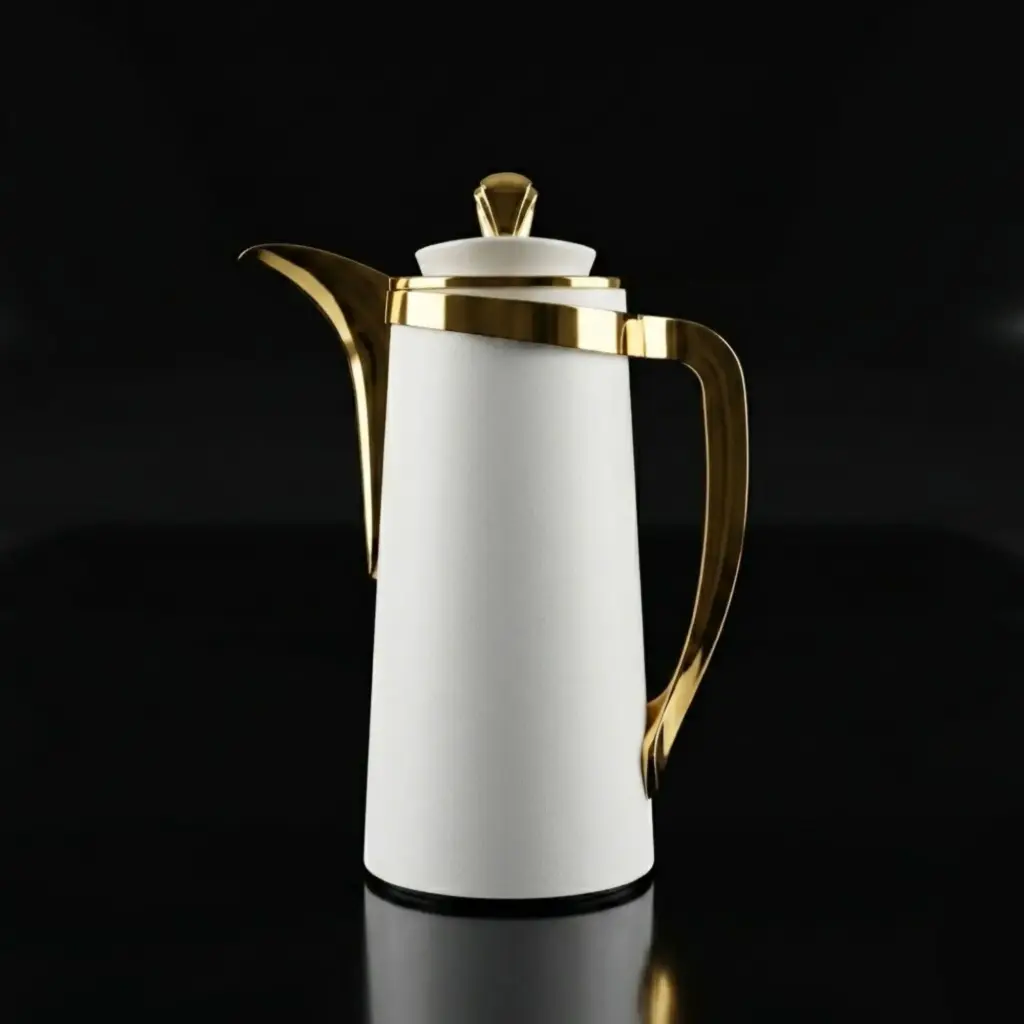 VACUUM FLASK GOLDEN/WHITE 1.0L CBV-BKG CARP IN:HY260018-4