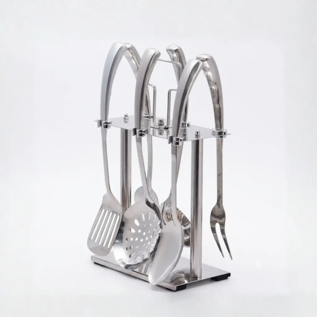 7PCS STAINLESS STEEL KITCHEN UTENSIL SET WITH STAND