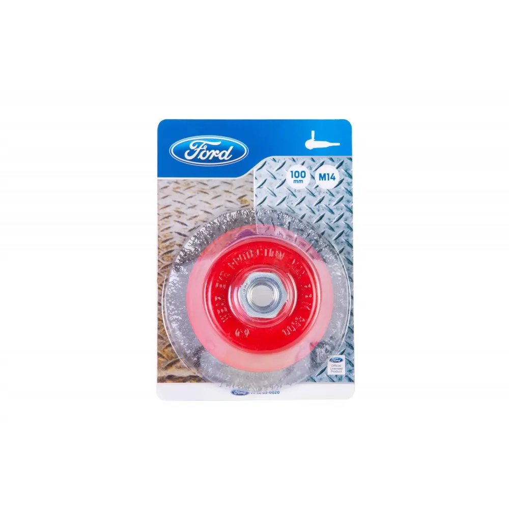 CUP BRUSH STEEL, WAVES STEEL WIRE M14 100MM VTOOLS