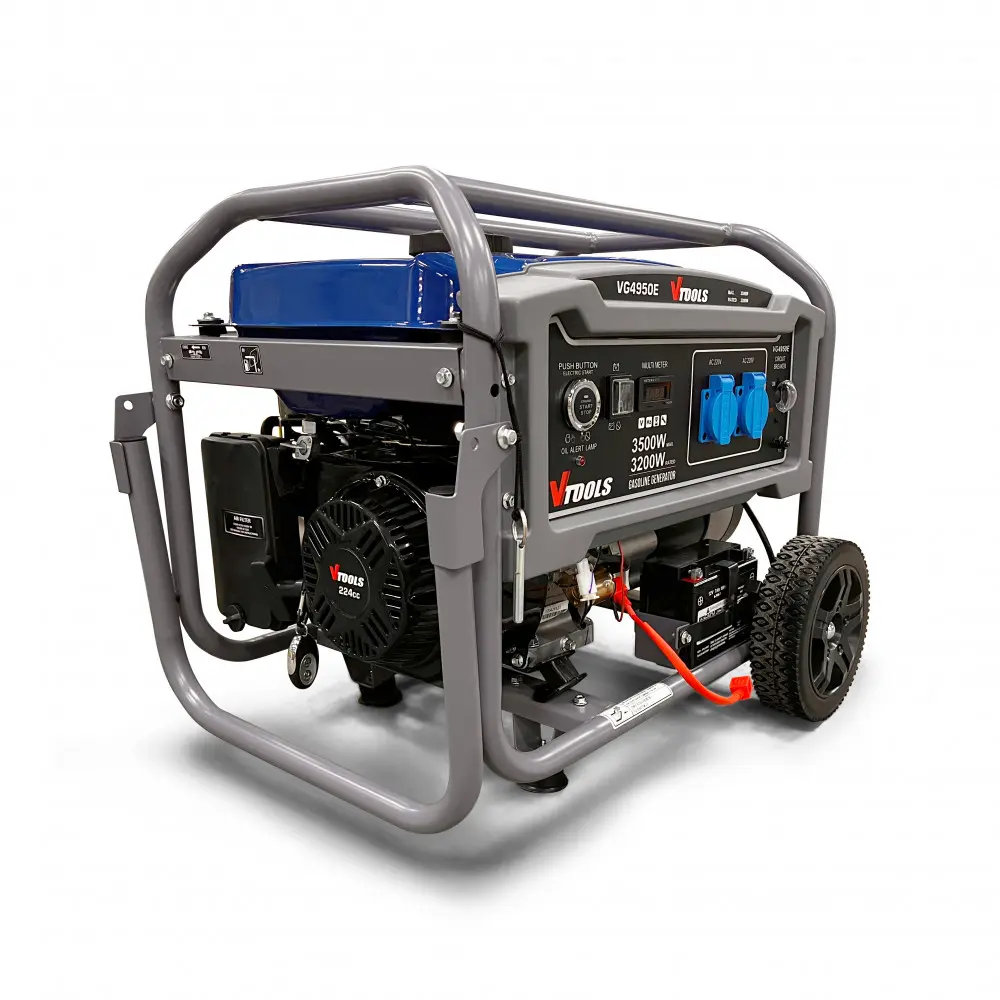 GASOLINE GENERATOR 224CC,50HZ,230V, RATED 3200W,MAX3500W,REMOTE START VTOOLS