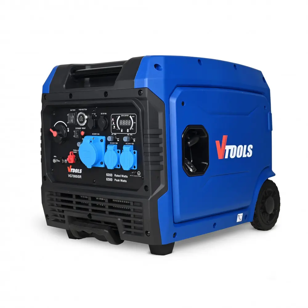 GASOLINE INVERTER GENERATOR 298CC,50/60HZ,230V,RATED 6000W,MAX6500W,RECOIL/ELECTRIC/RE MOTE ONEPUSH START,WITH ATS VTOOLS