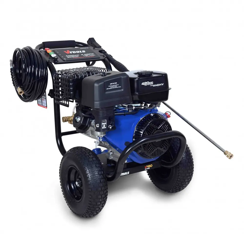 GASOLINE PRESSURE WASHER, COMMERCIAL 303 BAR / 3750PSI,AR PUMP VTOOLS