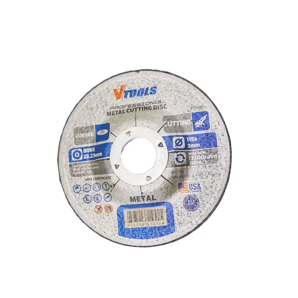 CUTTING DISC 115 X3.0X22.23MM METAL STEEL VTOOLS