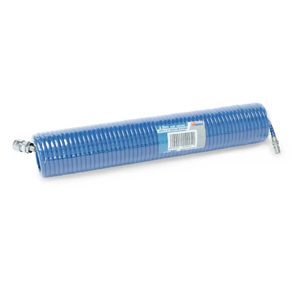 AIR HOSE 1/4"- 8MM WITH QUICK AIR FITTING VTOOLS