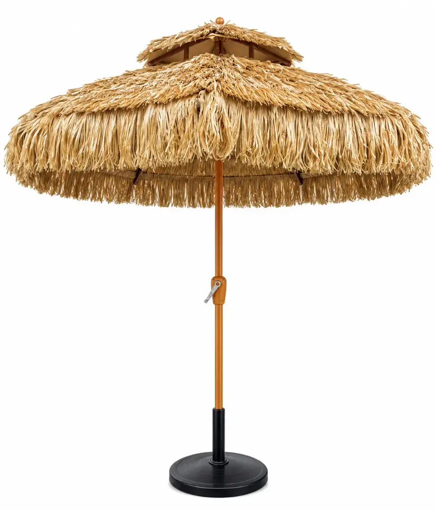 THATCHED UMBRALLA SIZE:2.7M
BASE,WEIGHT:10KG (HY26-0098-2-31)
