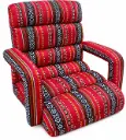 كنبة أرضية للاسترخاء المقاس: عرض 61 × عمق 61-106.5 × ارتفاع 55 × ارتفاع المقعد 14 سم