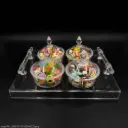 ACRYLIC SERVING TRY WITH 4BOWL (HY25-0107-7)