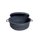 GRANITE MAGLUBA POT 32CM GRAY ,CREAM