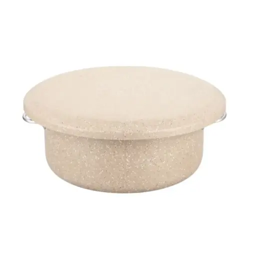 [6288230721603] GRANITE MAGLUBA POT 28CM GRAY ,CREAM