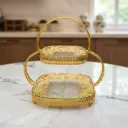 ORNAMENTAL FRUIT PLATE GOLDEN