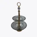 ORNAMENTAL FRUIT AND SWEET PLATE GOLDEN 20763-6