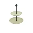 ROUND SERVING WHITE 2LAYER PLATER (HY25-0105-18)